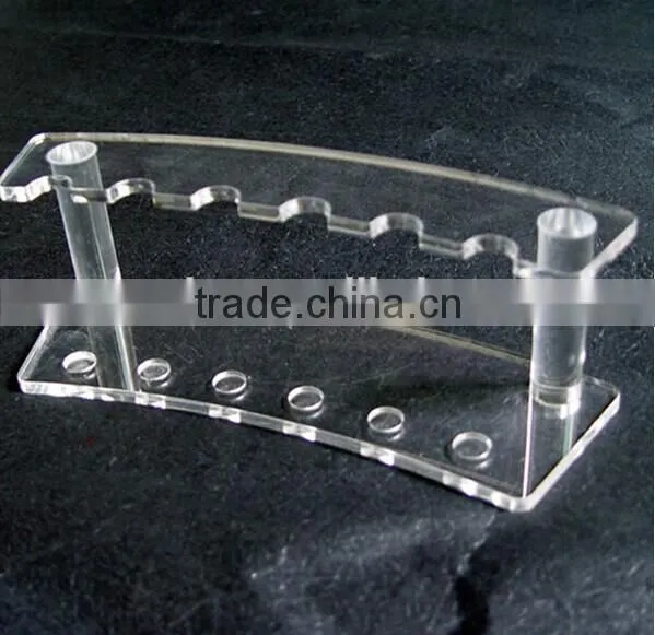 Desktop clear pen holder pen display rack