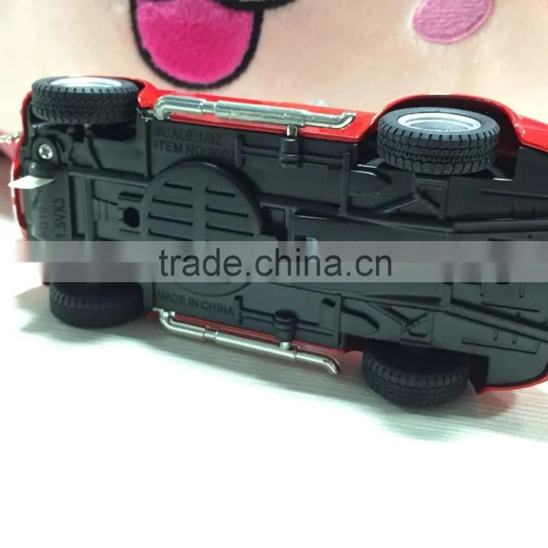 Die cast car 1 32 scale alloy model car Shelby Cobra with light sounds wholesale diecast cars custom logo