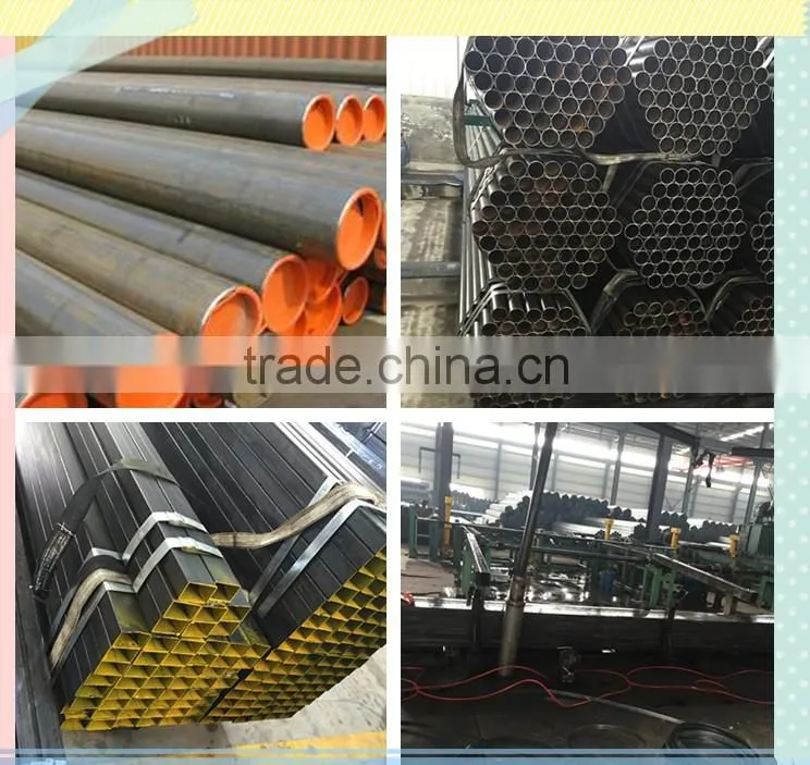 Q235 Black round steel pipe /construction pipe /frame pipe