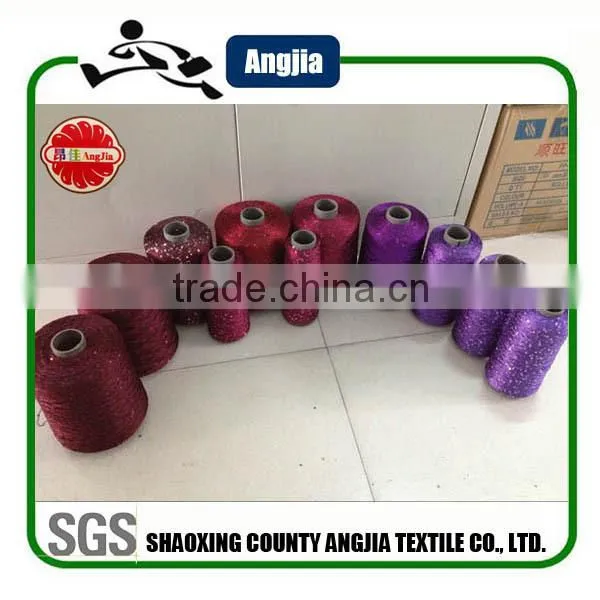 Sequins yarn, sequin blended hand kniting yarn
