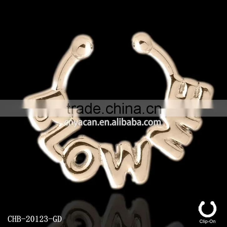 Brass Fake Septum India Nose Rings