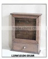 Handcraft Square Lid Vintage Galvanized Tin Storage Box