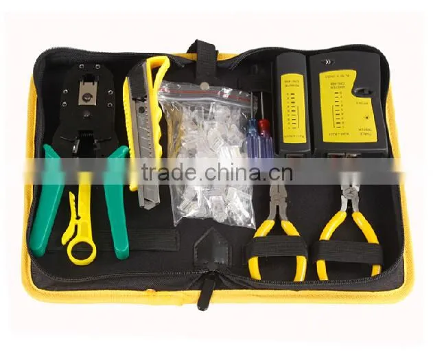 Handled Fiber optic Tool Kit, FTTH fiber optic tool set/optical tool box