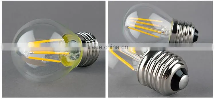 Certificate Approved COB Filament Led Bulb G45