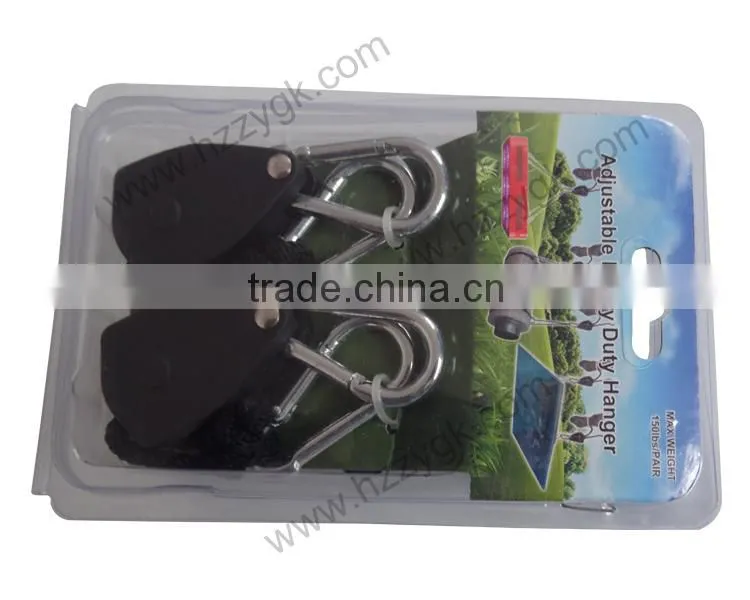 1/4" 1/8" Heavy Duty Hydroponics Reflector rope ratchet hanger