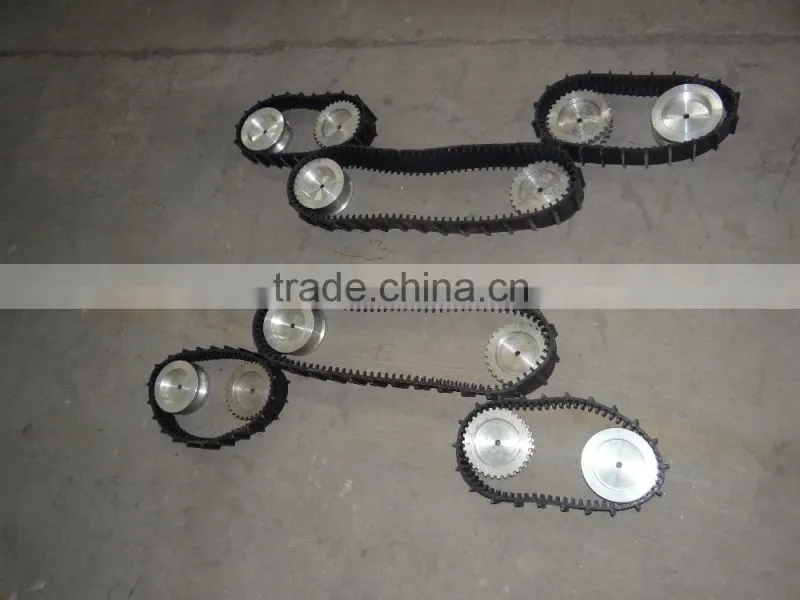 small roboat rubber belts and wheels