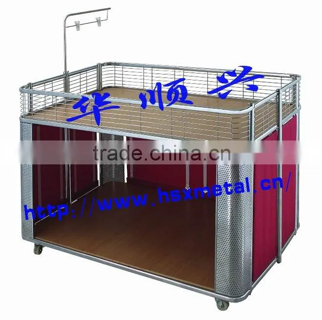 supermarket foldable exhibition promotion table HSX-S671 display stand promotion