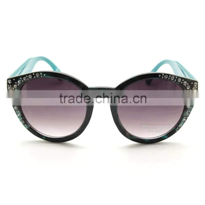 Good quality and competitive price hand made with diamond round sunglasses