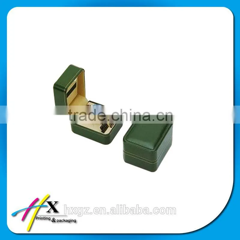 Green PU Leather Wrapping Plastic Watch Case for Sale