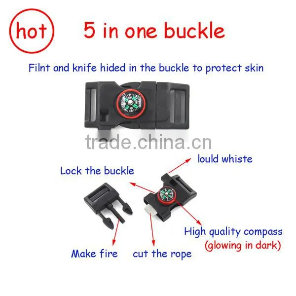 fire starter buckle with compass