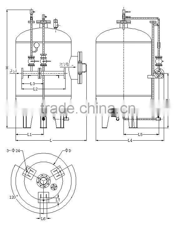 Foam extinguishing system fire foam bladder tank
