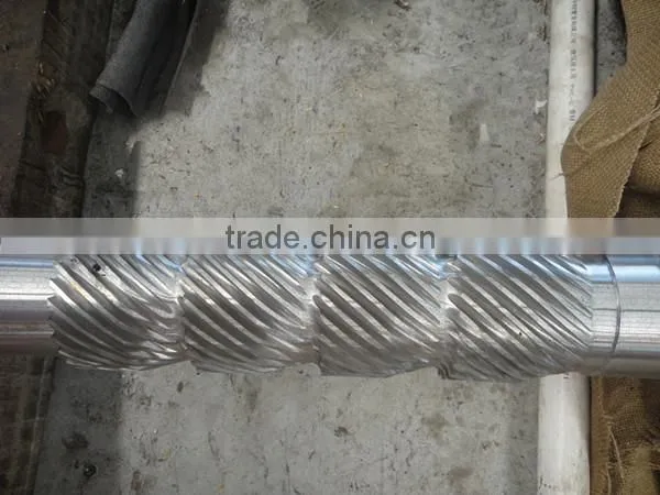 Pvc single injection screw barrel for plastic machine