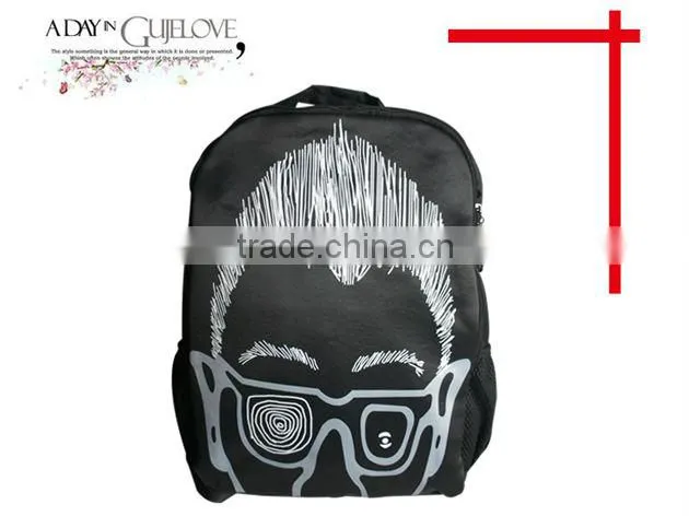 JSMART backpack M&L customized rucksack abstract art MOQ FREE photo bag sublimation printing