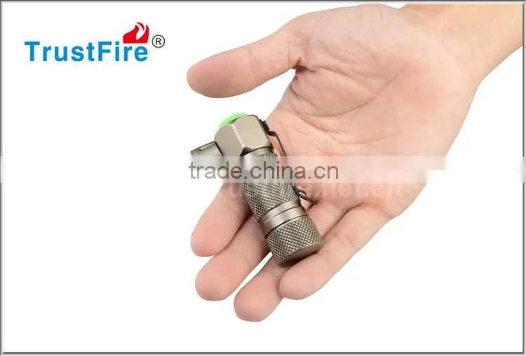 Trustfire LED mini keychainrechargeable torch led stainless steel pocket flashlight