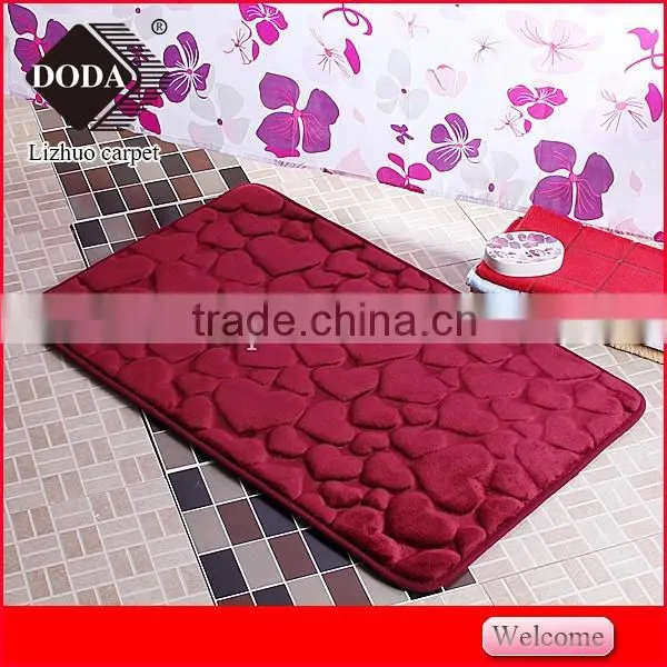 best selling cheap Polyester Non Slip embossing doormat kitchen floor mat