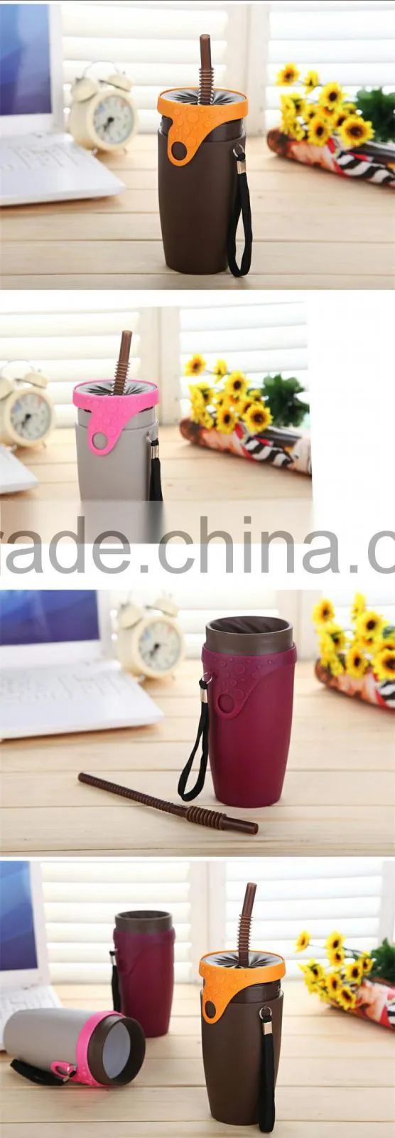 Plastic Fancy Fashion Designed Spin Cup Sport Bottle