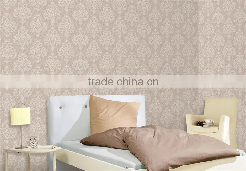 matte wallpaper european style wall paper for home/hotel /commerce/entertaiment