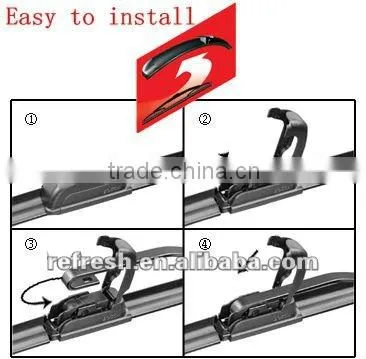 Good quality flat wiper blade for 95% of cars (HY-001)