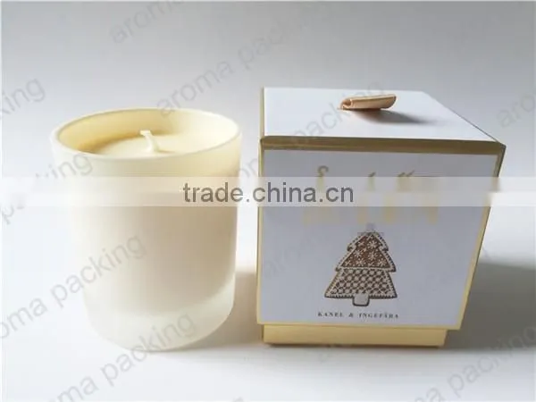 Wholesale Custom Logo Cardboard Candle Gift Packaging Box, Luxury Hard Candle Box With Gold Stamping