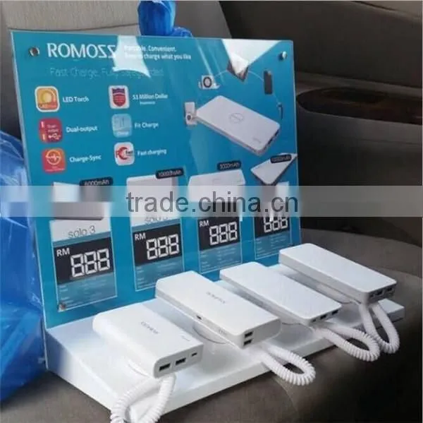 acrylic rotatable power bank electric display cabinet