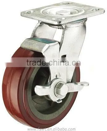 Heavy Duty PCV Plastic Single Caster Wheel