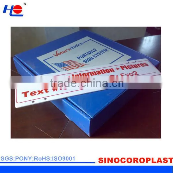 corona treated plastic polypropylene corrugated anti-uv signboard