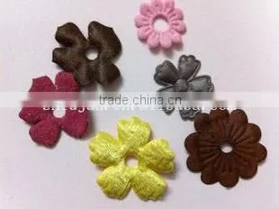 Wholesale PU heart shape Ultrasonic embossed applique