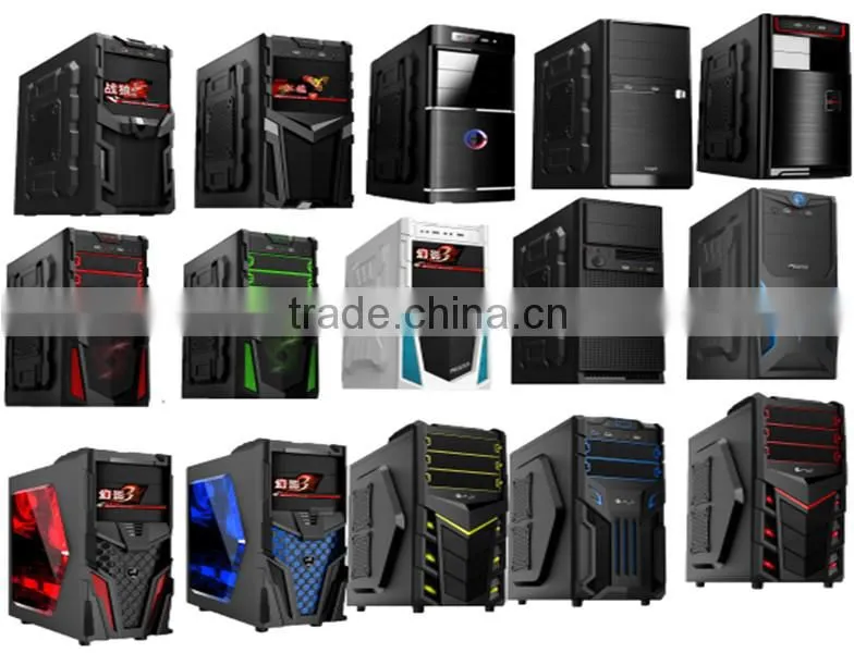 Custom Vertical Type Awesome computer case with Audio USB Front Port and Desktop Application Tower Computer Case with low price