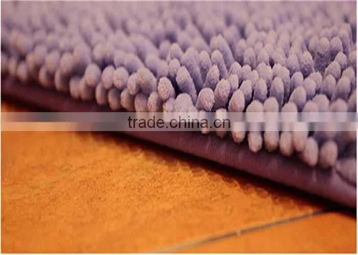 machine tufted noodle microfiber chenille mat