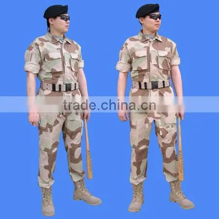 HOT selled 190gsm rip-stop 65%35%T/C army BDU uniform