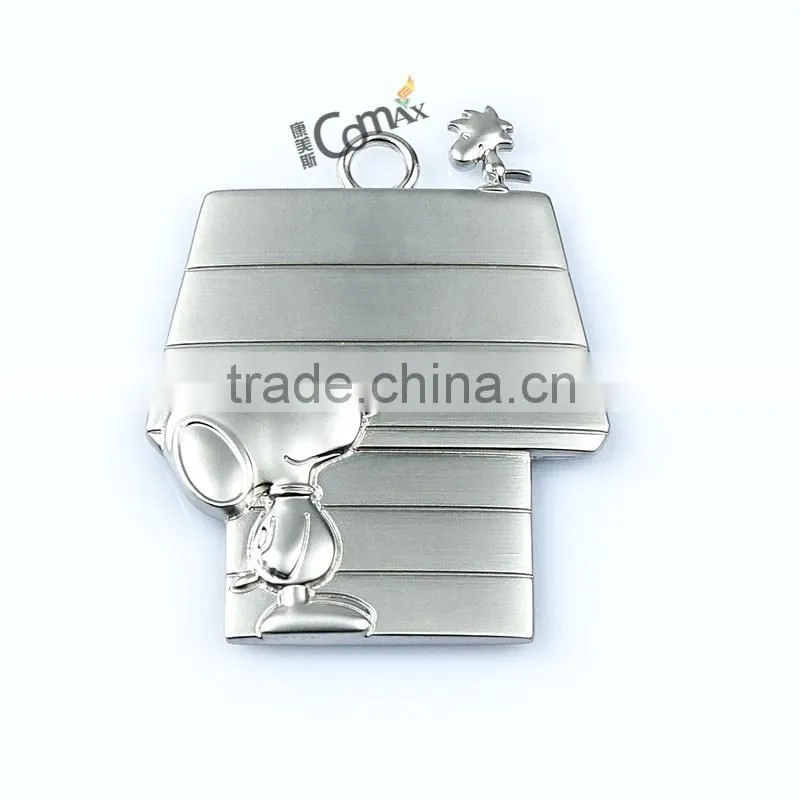 S-noopy shiny nickel pendant metal dog pet tag