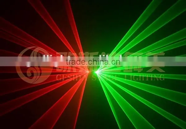 Red Green two head fat beam disco laser light/small laser light
