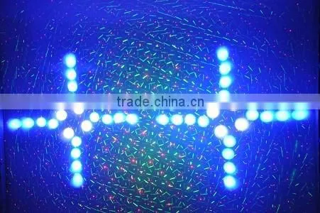 8W RGB LEDs and 150mW RG Fireworks Twinkling Laser Light
