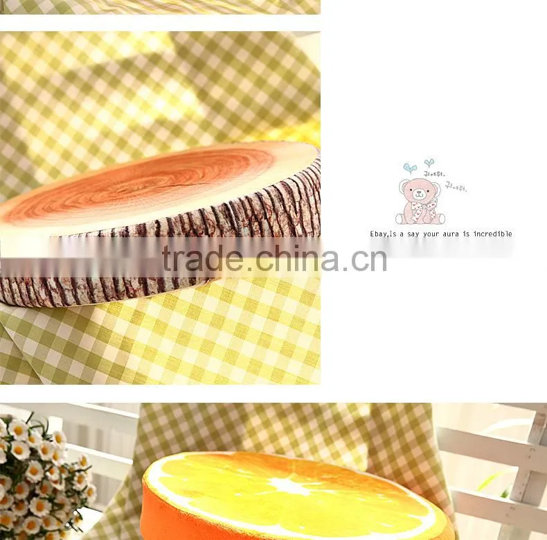 Creative 3D fruit cushion for leaning on decorative throw pillow ,plush toys
