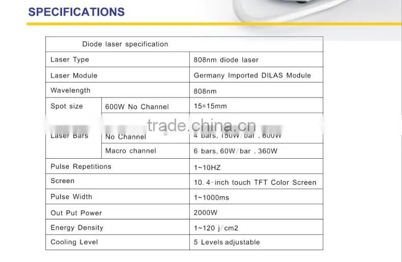 808nm diode laser hair removal machine/laser 808nm/ Permanent Hair Removal Machine