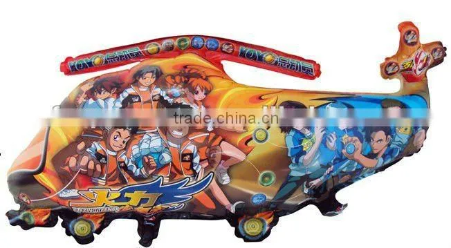 18 inch priniting foil balloon with plastic stick for festival