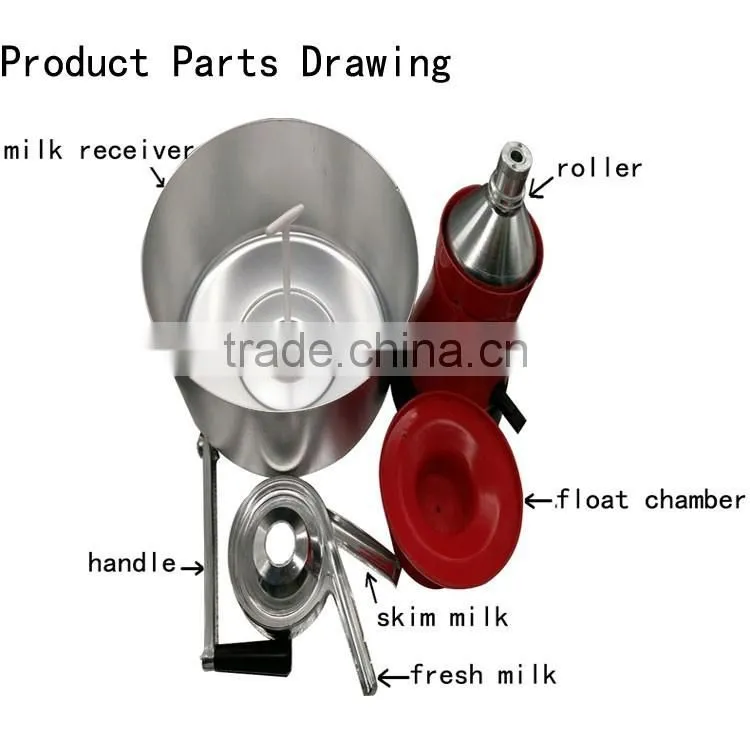 FL-80 manual 80l/h manual milk separator machine