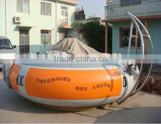 Environmental factory donut BBQ Yacht with electric motor,BBQ donut Boat for sale