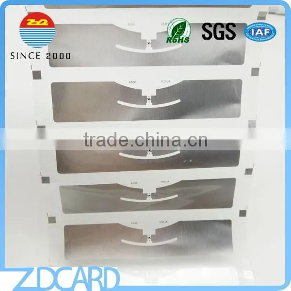 China Factory Paper / Plastic 860-960MHz UHF rfid Inlay