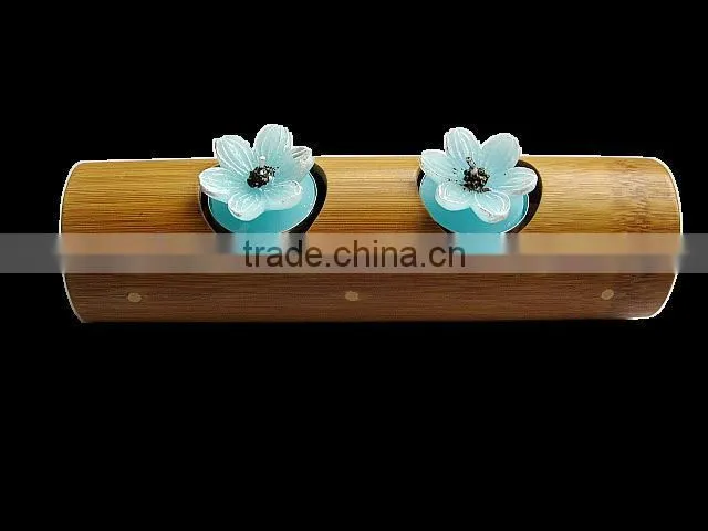 bamboo candle holder