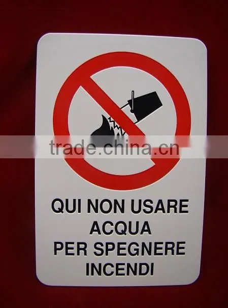 No tossing sign