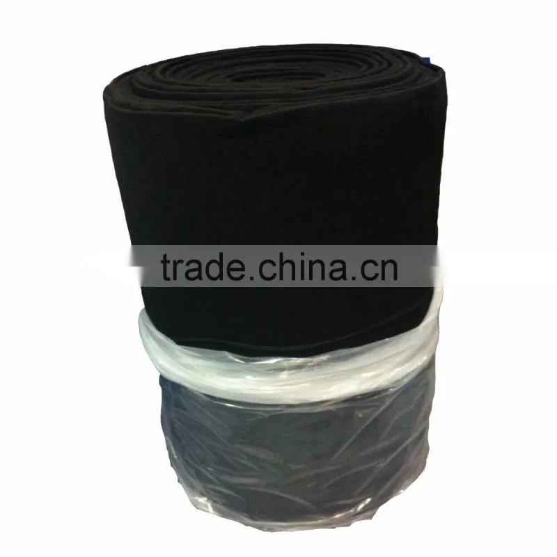 High efficient polyester activated carbon non-woven fabrics for air / water / oil filtration / charcoal filter cloth price