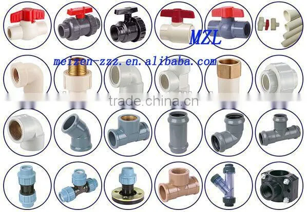 China CPVC Pipe Fittings and ball valve with good quality