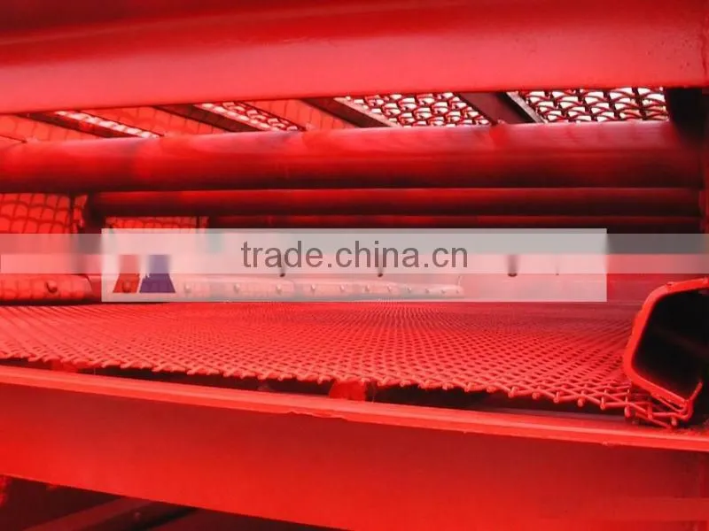 High capacity ore processing vibrating screen