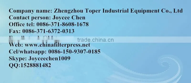 PP plate chamber filter press