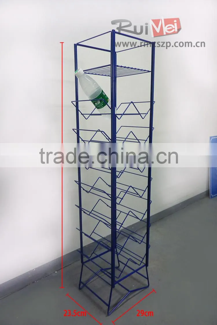 Useful 8-tire mineral water display rack