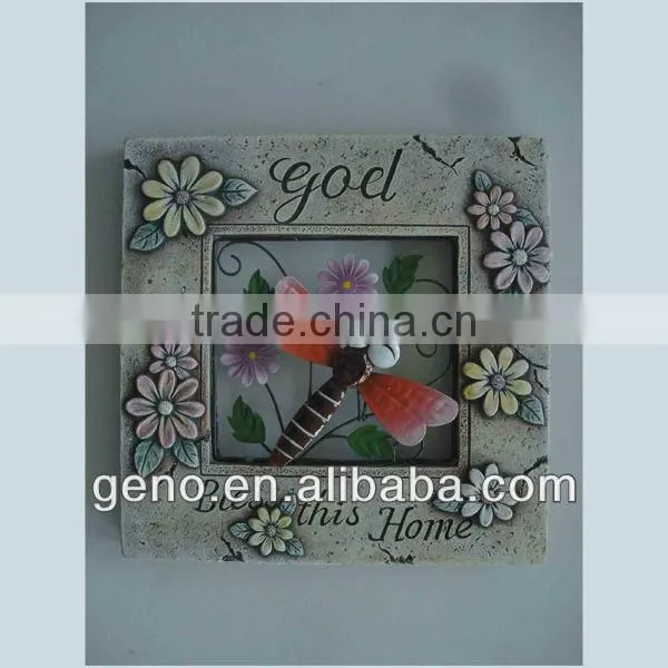 garden paving stone stepping stone with metal butterfly