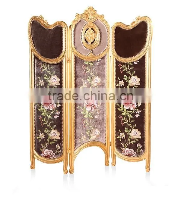 Classical Hand Painting Folding Screen Antique Wooden Curio Floor Screens Decorative Furniture Wood Carved Screen