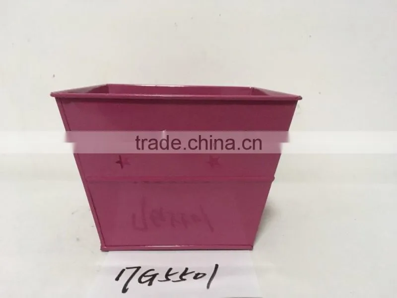 wholesale new sign rectangle home garden deco shenzhen a zinc coated wide flower pot