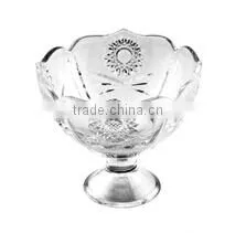 Glass bowl for ice cream